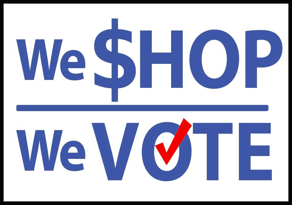 We $hop - We Vote Icon